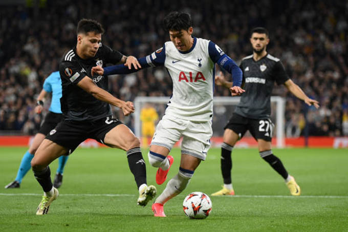 Son Heung-min và dàn sao Tottenham đánh bại Qarabag dù chơi thiếu người từ rất sớm